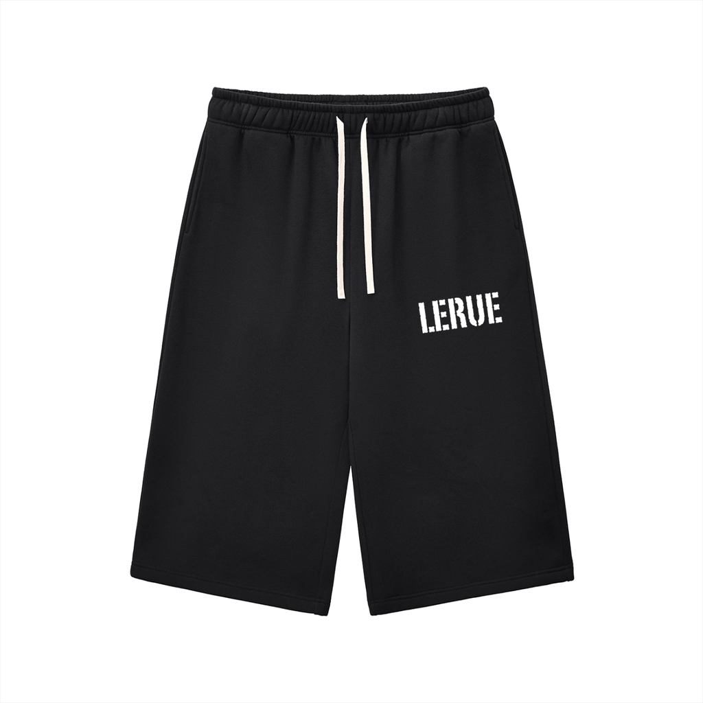 Relaxed Drawstring Three-quarter Sweatpants