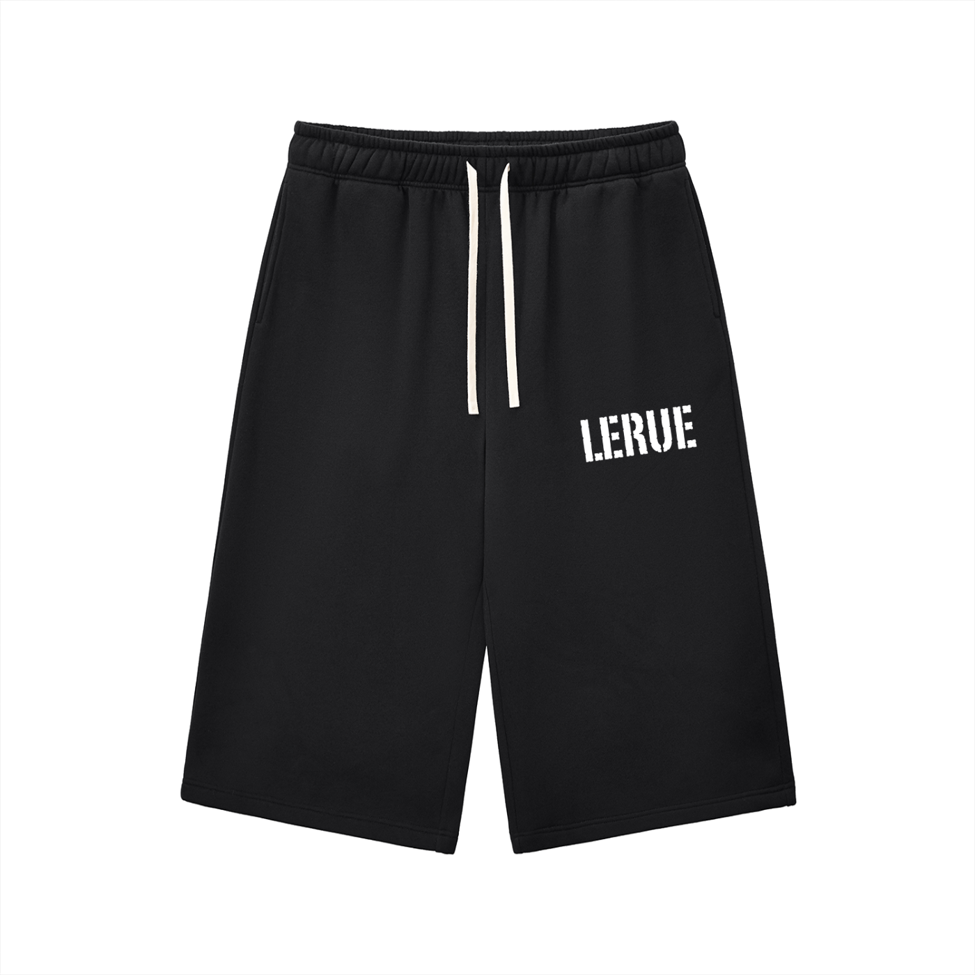 Relaxed Drawstring Three-quarter Sweatpants