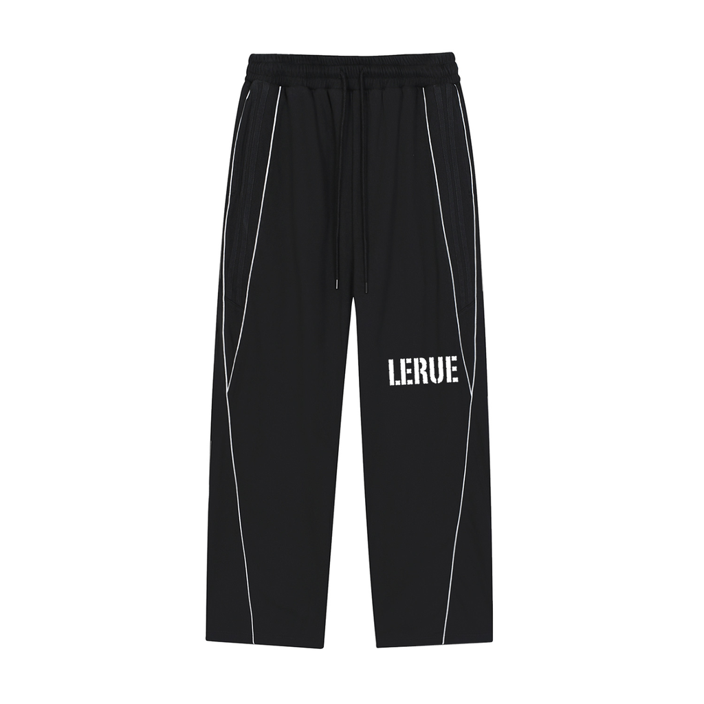 Reflection Striped Straight-Leg Sweatpants