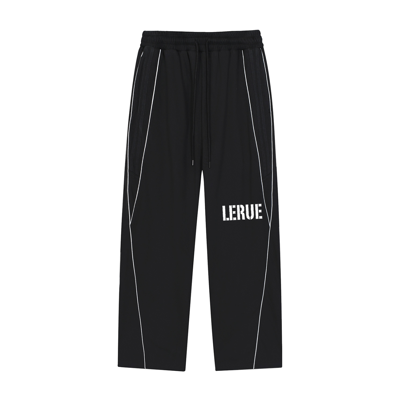 Reflection Striped Straight-Leg Sweatpants