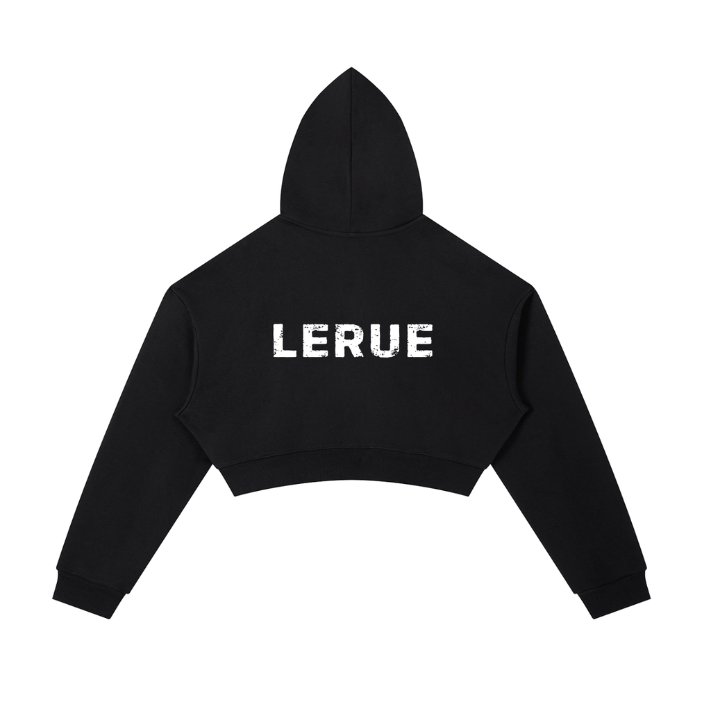 Essential Cropped Zip-Up Hoodie