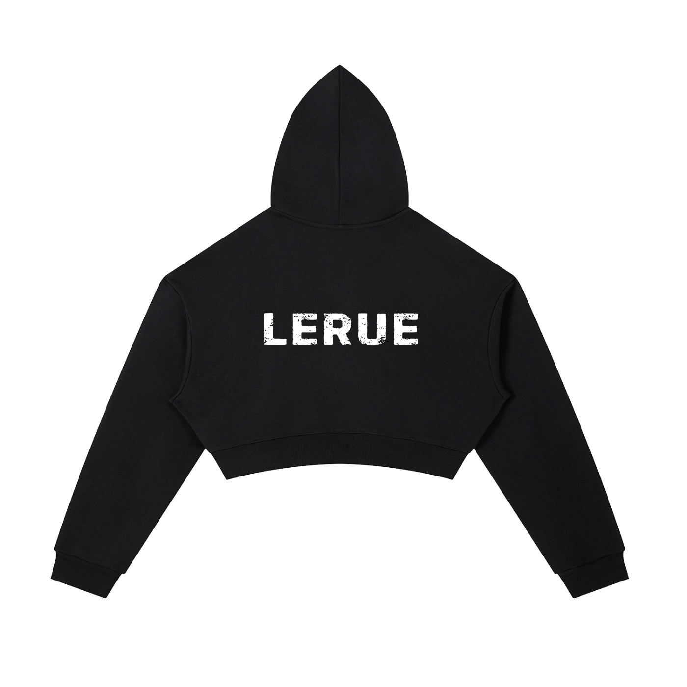 Essential Cropped Zip-Up Hoodie