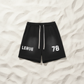 Sun Fade Raw Edge Cotton Shorts